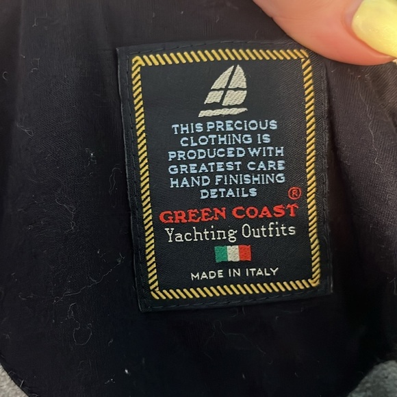 Green Coast Yachting Outfits Sweater Quarter Zip Merino Wool Alpaca Blend Italy - Picture 7 of 10